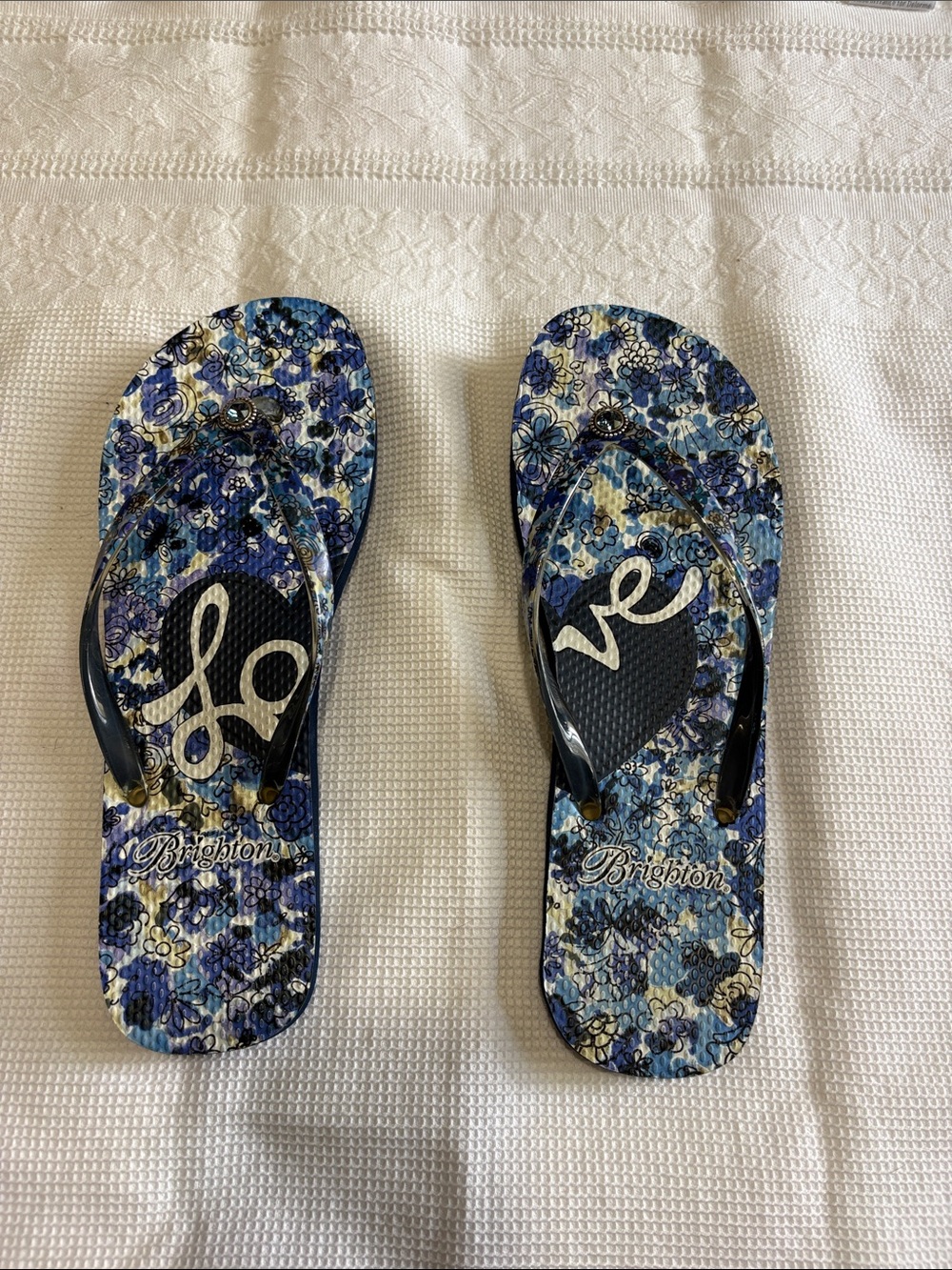 Brighton Dahlia flip flops